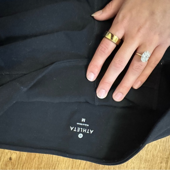 Athleta Black Flare Legging Pant Size Medium - Picture 2 of 6